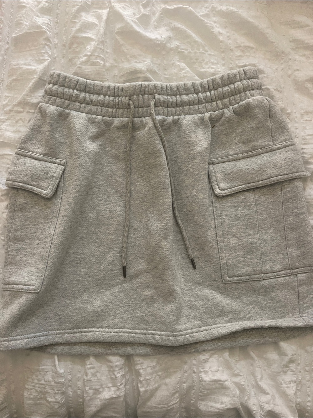 Universal Thread Light Gray Cargo Sweat Mini Skirt